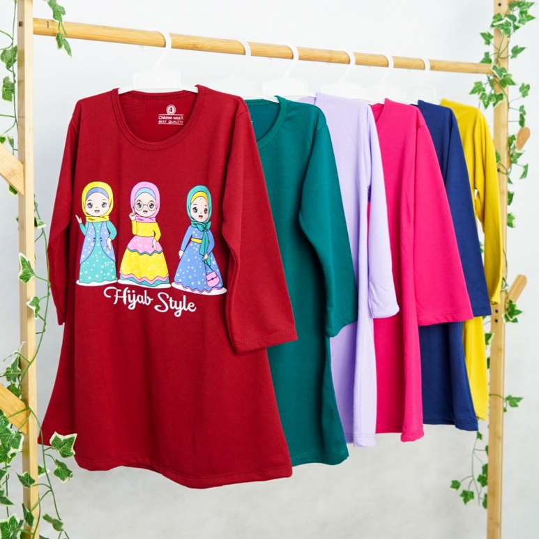 TUNIK DRESS ANAK 2-8 TAHUN - TUNIK HIJAB STYLE FT MAKASSAR GOWA