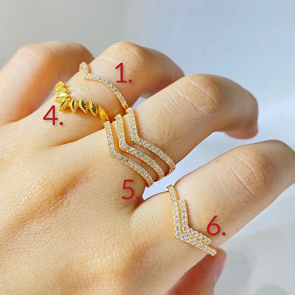 Banyak motif yaa Cincin gelang anak dan dewasa emas asli kadar 700 70 16k aurel fuji mahkota queen V