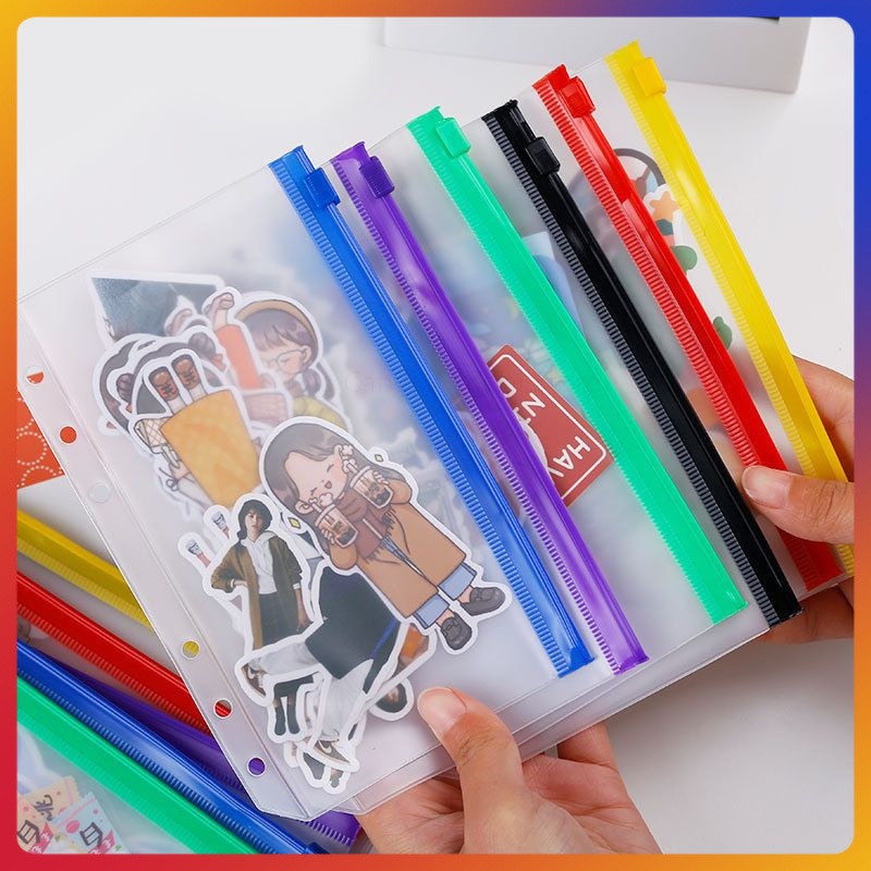 

COD-Binder Self Sealing A6/A5/Tas Kecil Tas Serba Guna Resleting Binder Warna Self Sealing 6 Cincin