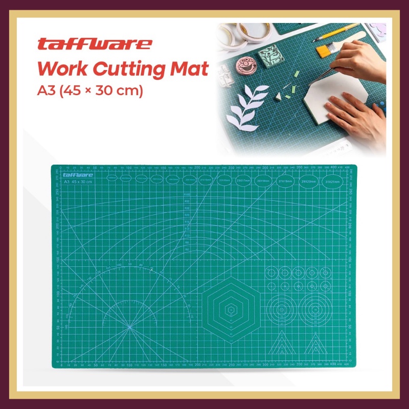 

Alas Potong Work Cutting Mat Pad A3 45 x 30cm - Green