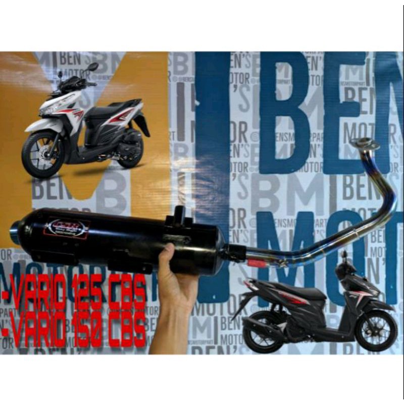Knalpot Racing Honda Vario 125 Cbs / Vario 150 Cbs - Knalpot CSR Racing Two Tone
