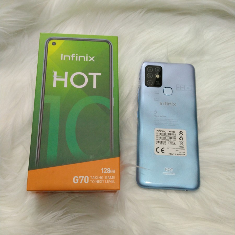 Infinix Hot 10 Ram 4/64GB | Ram 4/128GB | Ram 6/128GB Bekas Original