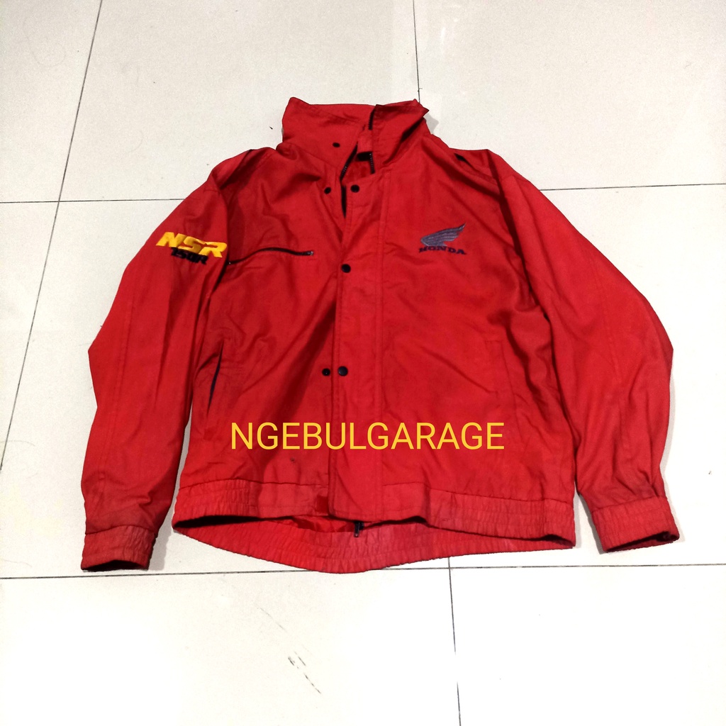 Jaket NSR 150R Merah Jacket HONDA Collection KONDISI BEKAS LAYAK PAKAI