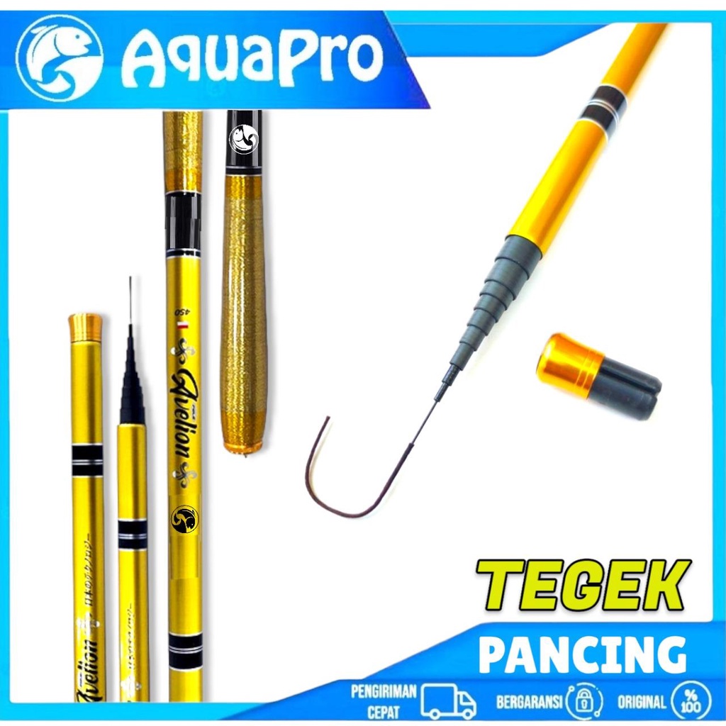 AquaPro - Joran TEGEK CARBON AVELION High Kualitas Super Ringan Serat Karbon Keras Tangan Pancing Te