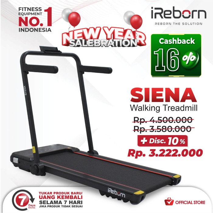 Alat Fitness Treadmill Elektrik IReborn Siena