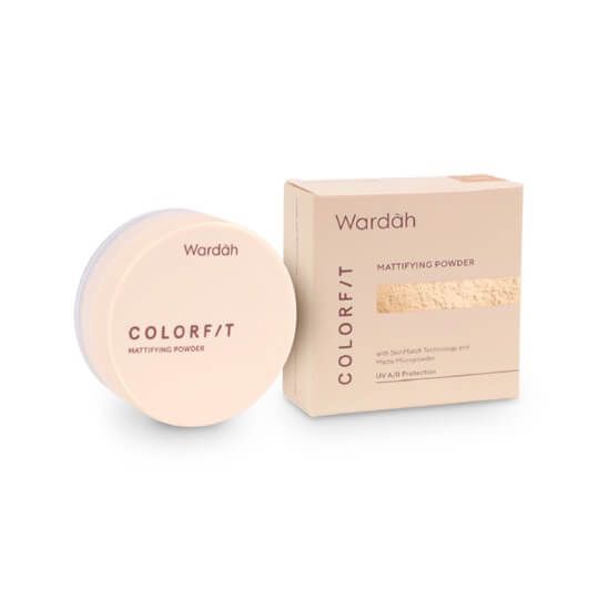 Wardah Colorfit Mattifying Powder - 32N Neutral Beige | 80 g