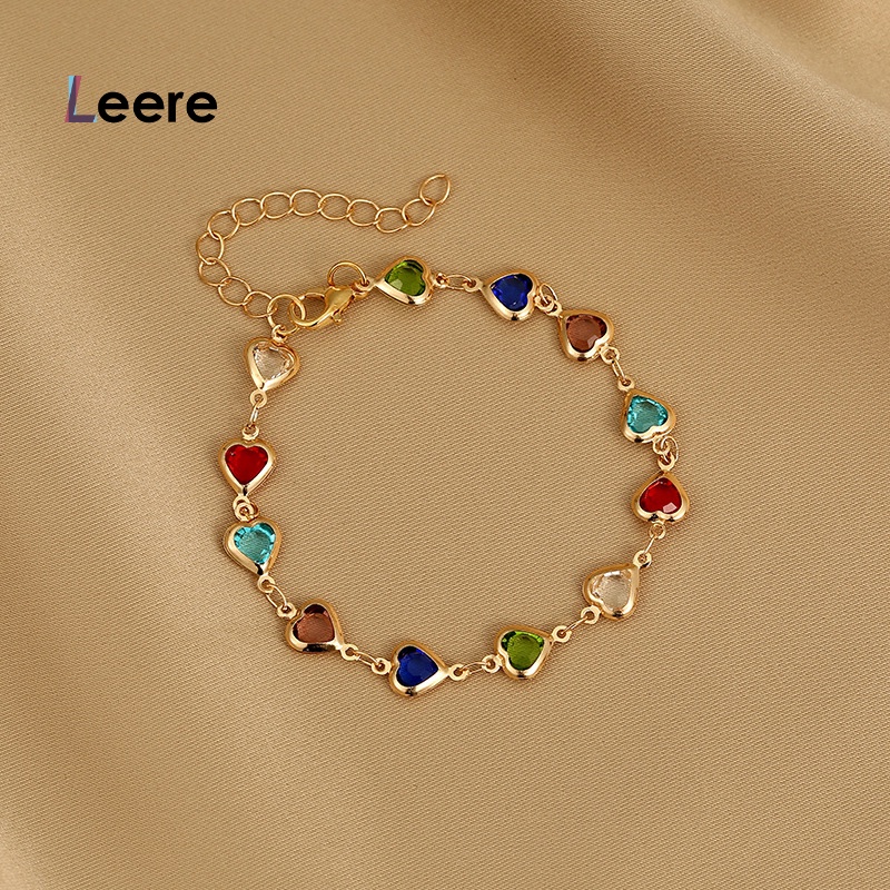 Gelang Titanium Wanita Hati Warna Gelang Wanita Mata Setan Modis Kreatif Serbaguna Fashion Aksesoris