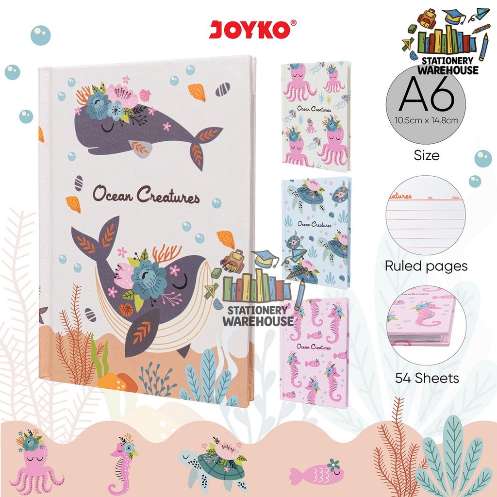 

Buku Tulis Catatan Jurnal Diary Joyko D-1115OC-108 Ocean Creatures