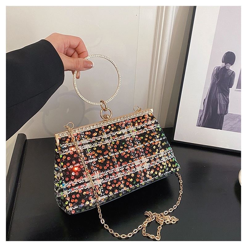 302318 Tas Pesta TALI RANTAI Mewah Wanita Impor Handbag Cewek Kondangan Tas Mewah Baru (1 KG MUAT 3)