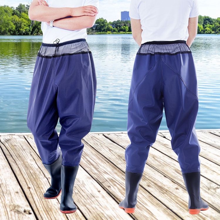 Setengah -body Tubuh Siam Celana Kerja Pria/Wanita Pants Overall ANTI AIR Sepatu Boot Sawah PETANI/ 