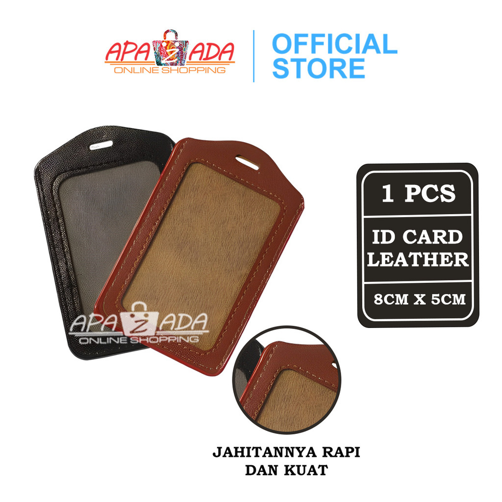 

Apazada ID Card Holder V leather Case / Tempat ID Card Bahan Kulit Sintetis / ID Card Kulit Murah
