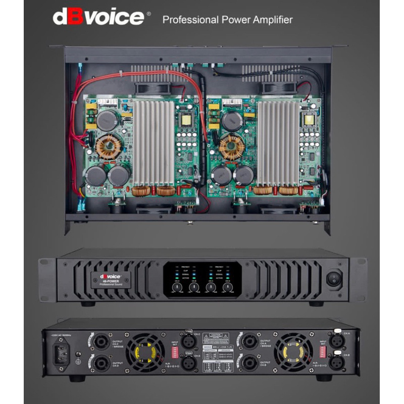 Power dB Voice 48 Power Original Amplifier dbvoice 48 Class D 4 Channel