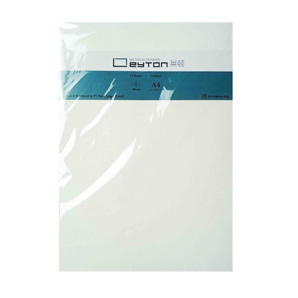 

Leyton Watercolor Paper A4 Cellulose 300 gsm 10 Lembar Kertas Gambar Sketsa Cat Air Cellulosa