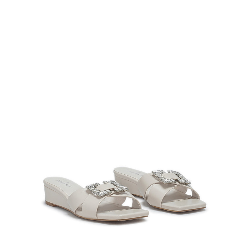 Payless Chrissie Womens Barly Wedges - Off White_04