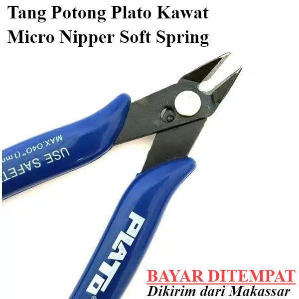 JUAL ONLINE R/40 MKS - Tang Potong Plato Kawat Micro Nipper Soft Spring - Tang Pemotong Kawat Coil K