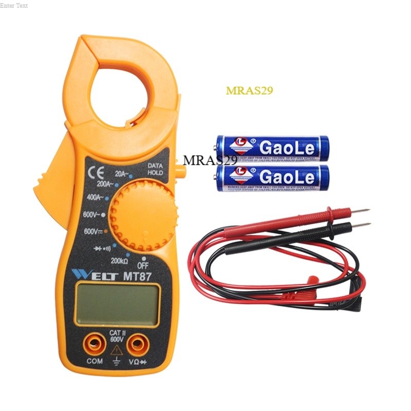 EELIC DCM-MT87 Digital clamp meter AC / DC Portable tang ampere mini multifungsi