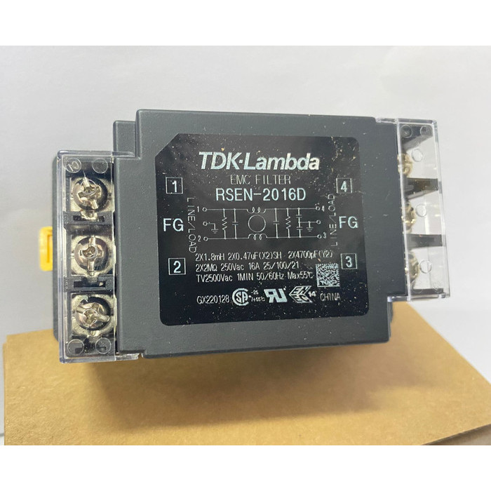 GW88 Noise Filter TDK Lambda RSEN-2016D 16A Din Rail Mount