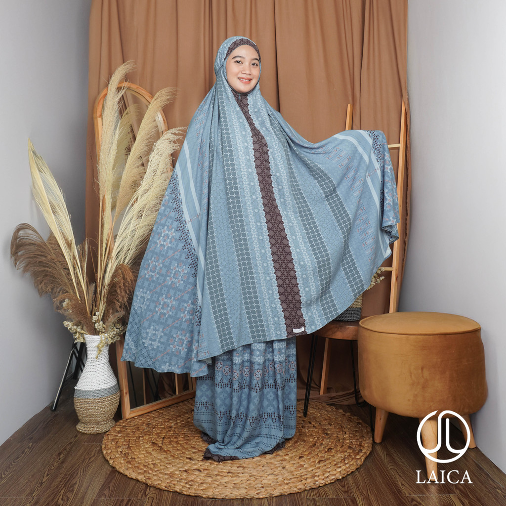 Mukena Laica Kombinasi Rayon Maureen 2in1