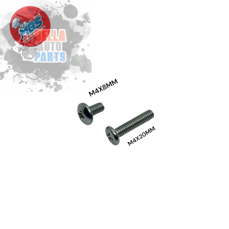 GROSIR BAUT M4 payung payung panjang pendek m4x20 m4x8 baut karbu body kpala motor 0,8cm 2 cm