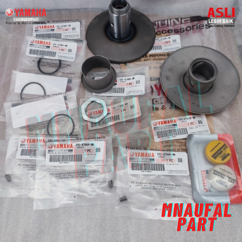 PULLY SET ASSY BELAKANG MIO SPORTY SMILE ORIGINAL ORI YAMAHA