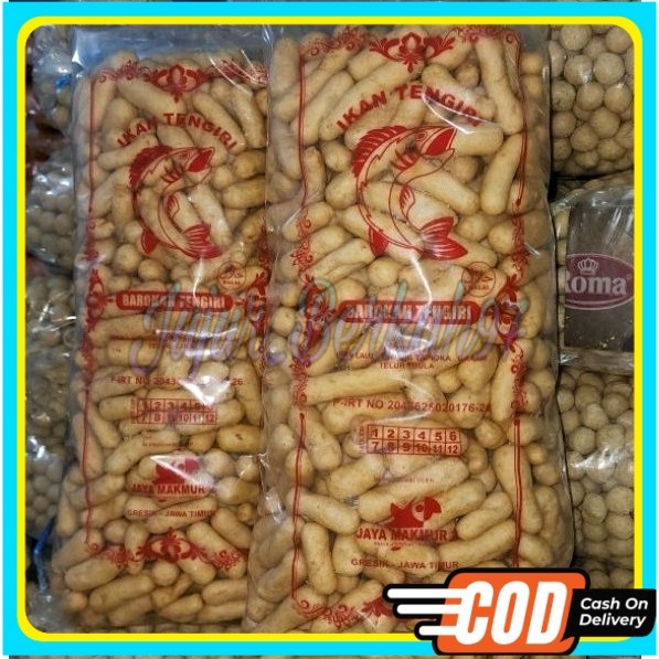 

1kg kerupuk ikan tengiri bulat /lonjong kerupuk ikan BAROKAH TENGIRI