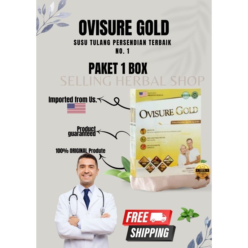 

OVISURE GOLD MILK SUSU VITAMIN TULANG DANSENDI NYERI OTOT KERAM KEBAS ATASI ASAM URAT