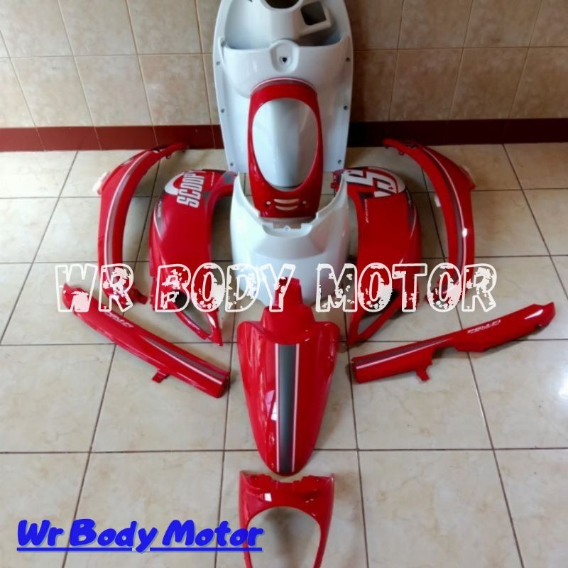 Full Body Halus Honda Scoopy Fi 2015 2016 Merah Putih