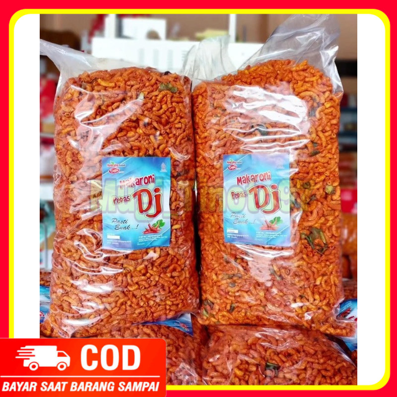 

Makaroni pipa 1kg (1000gr) Pedas DJ Makaroni pedes daun jeruk 1 KG