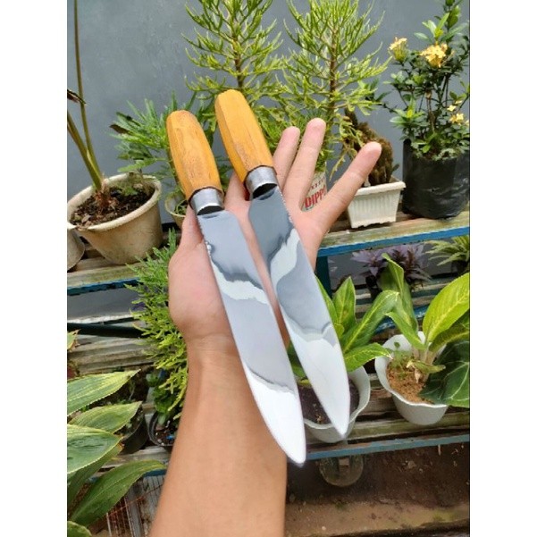 BP - pisau miror tebal tajam baja putih anti karat