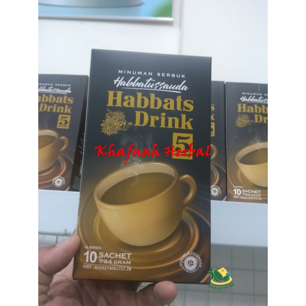 

Habbats Cafe 5 in 1 Habbatussaudah Drink Plus Kopi Arab Tanpa Cafein