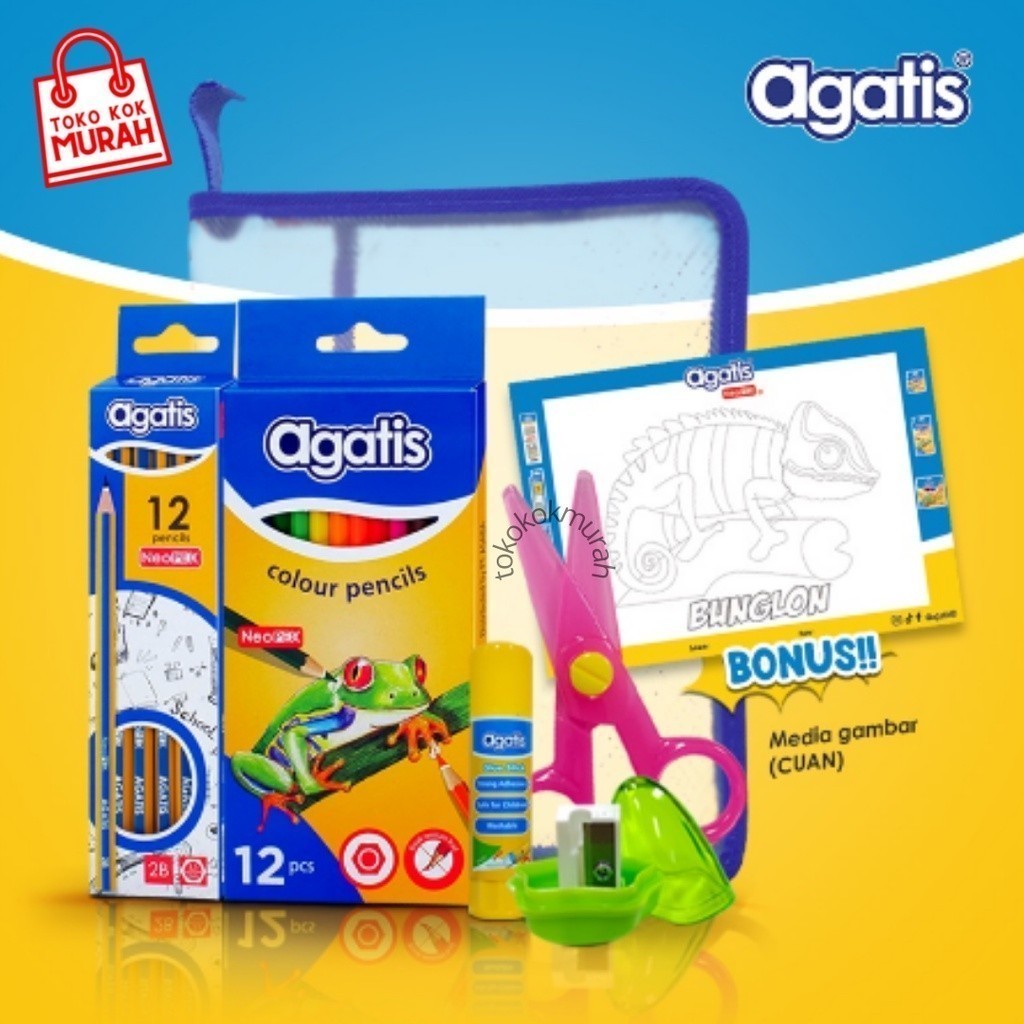 

Agatis Eco Pack School Set + Drawing Media 111G-ECOSHOP-S1 / Paket Alat Tulis SD