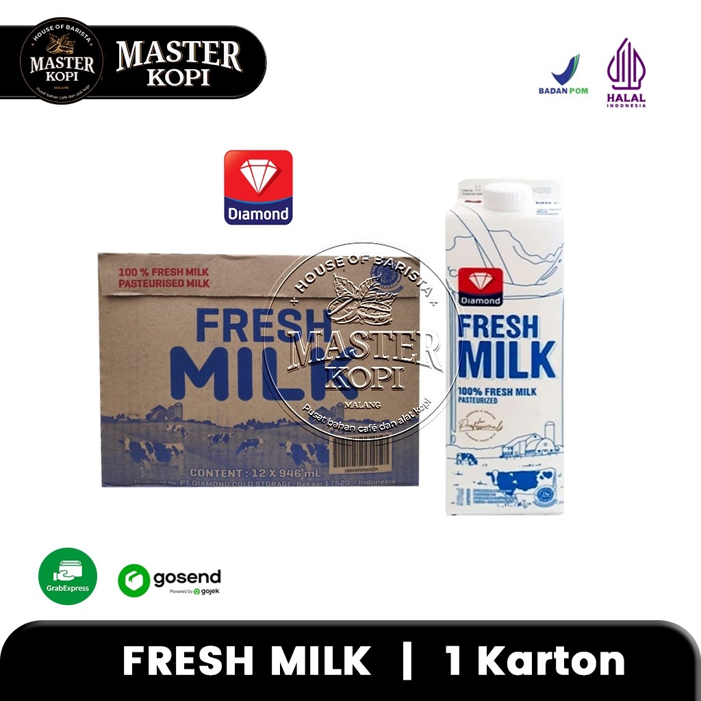 

Susu Fresh Milk Diamond 1 Karton PLAIN - KHUSUS INSTANT