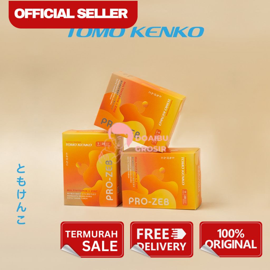 Tomo Kenko Multivitamin Pro-ZEB Tomo Kenko | Vitamin Otak | Vitamin Sendi | Kesehatan Tubuh