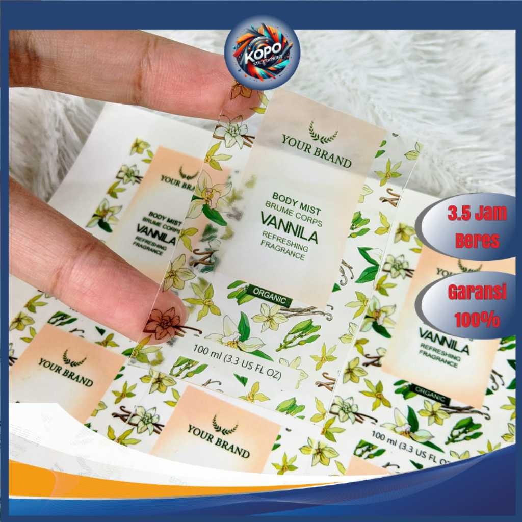 

KOPO Print Cetak Stiker Label Parfum Sticker Parfume Custom Label Wewangian Free Desain
