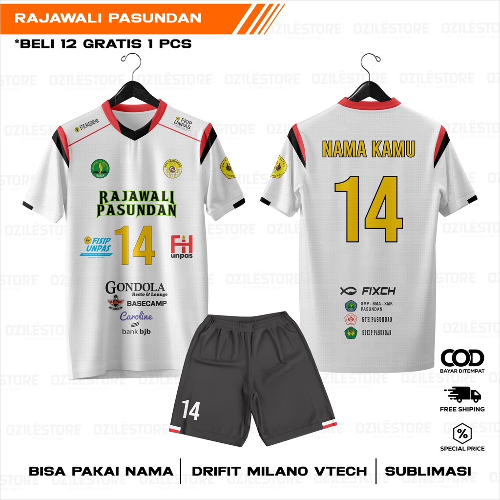 BAJU JERSEY  VOLI RAJAWALI PASUNDAN / jersey voli pria printing / jersey voli timnas