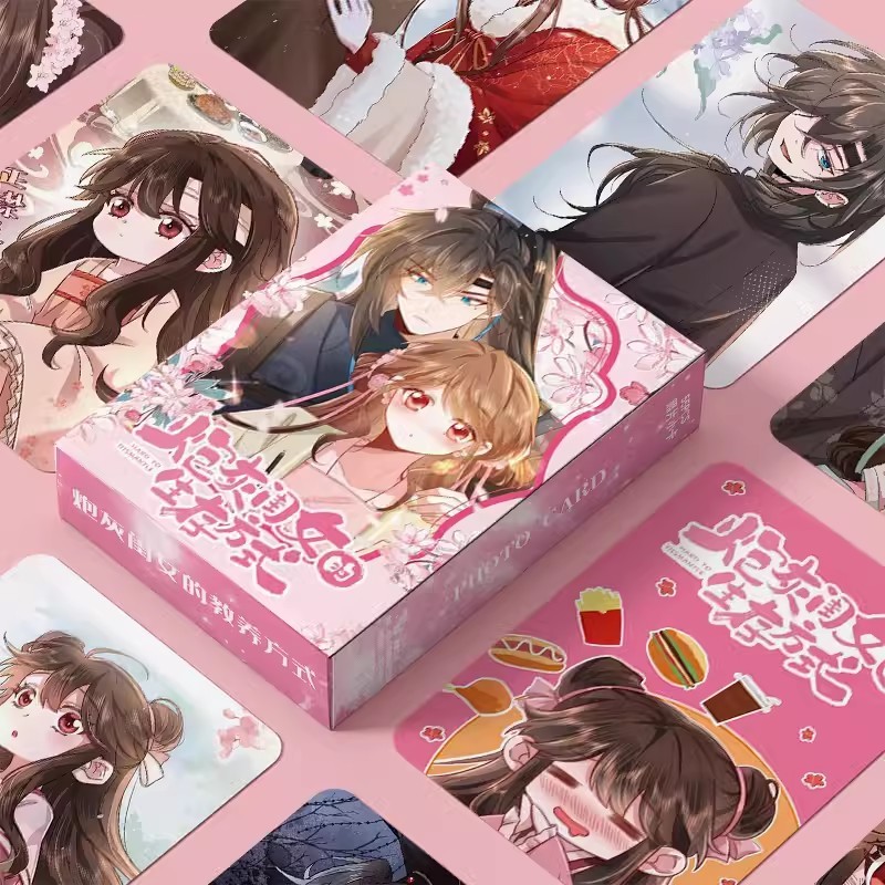 

55 Pcs/Set Comic Hard To Dismantle Laser Lomo Card Pao Hui Gui Nv De Sheng Cun Fang Shi HD Photocard Fans Collection Cards