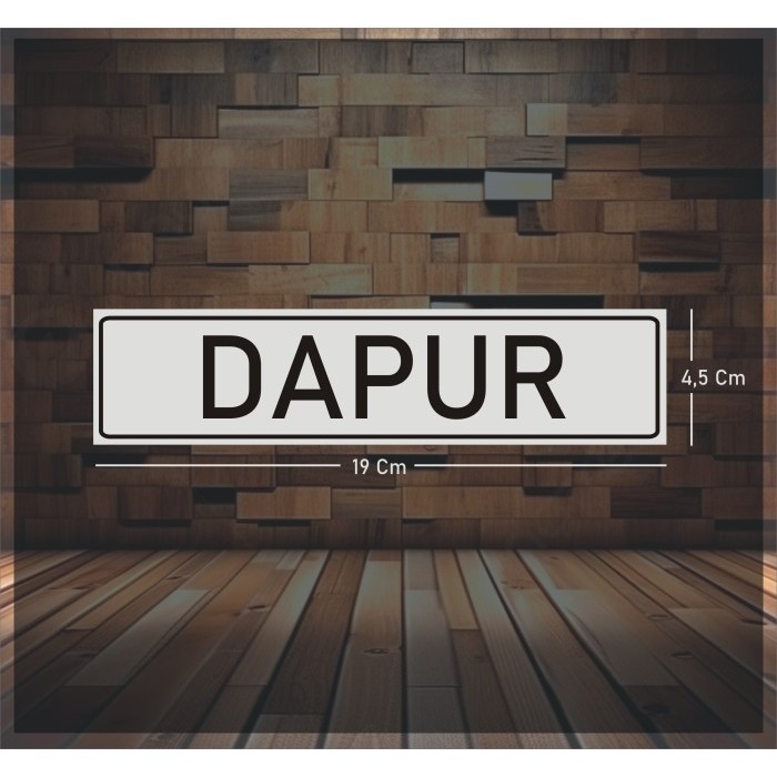 

Sticker Tulisan DAPUR Abu-abu 19x5cm