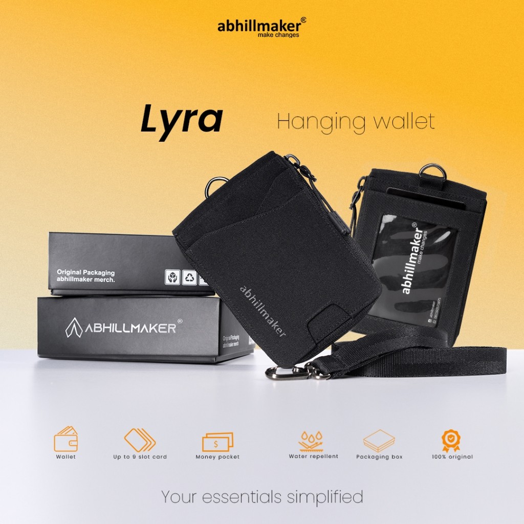 MK67HK Abhillmaker | Hanging wallet LYRA  - dompet pria / dompet gantung leher / card holder