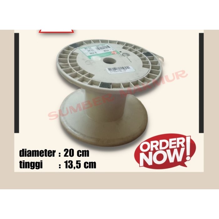 

Roll kosong klosan bobin plastik kabel kawat uk SUPREME sedang JFT