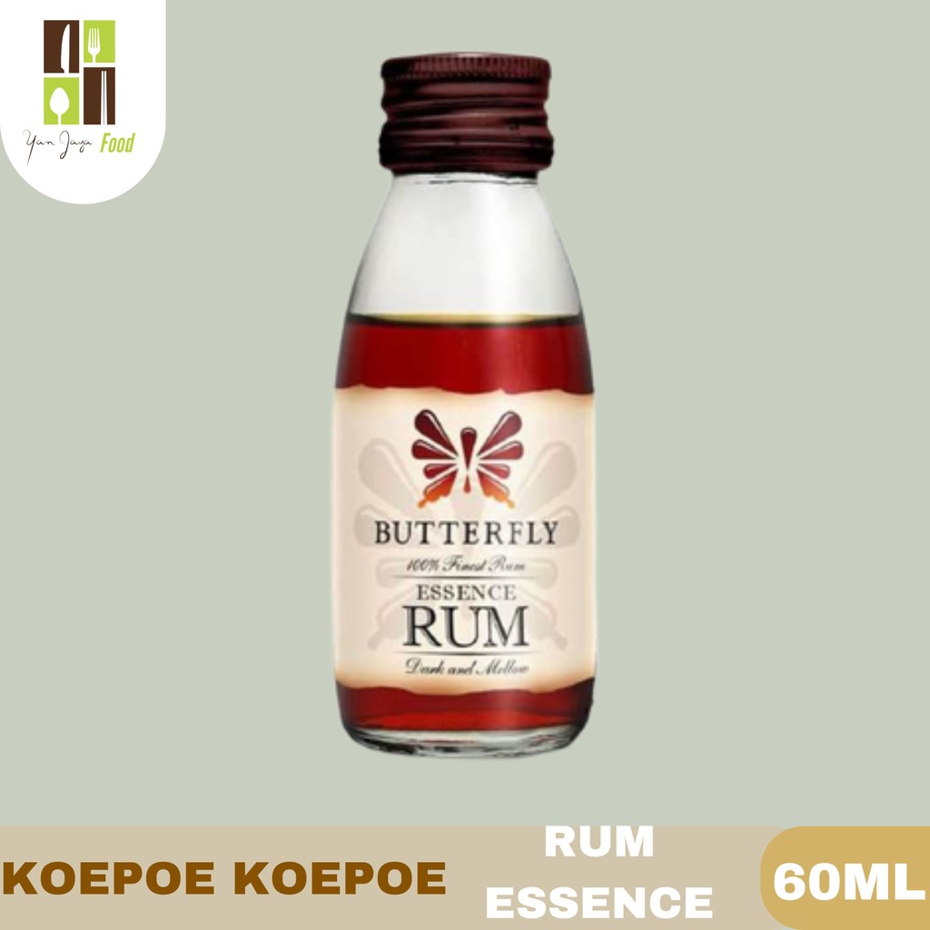 

Rum Essence / Rhum Jamaica Kupu Kupu / Butterfly / Perisa Rum / Perisa Pewarna Koepoe Koepoe 60ml