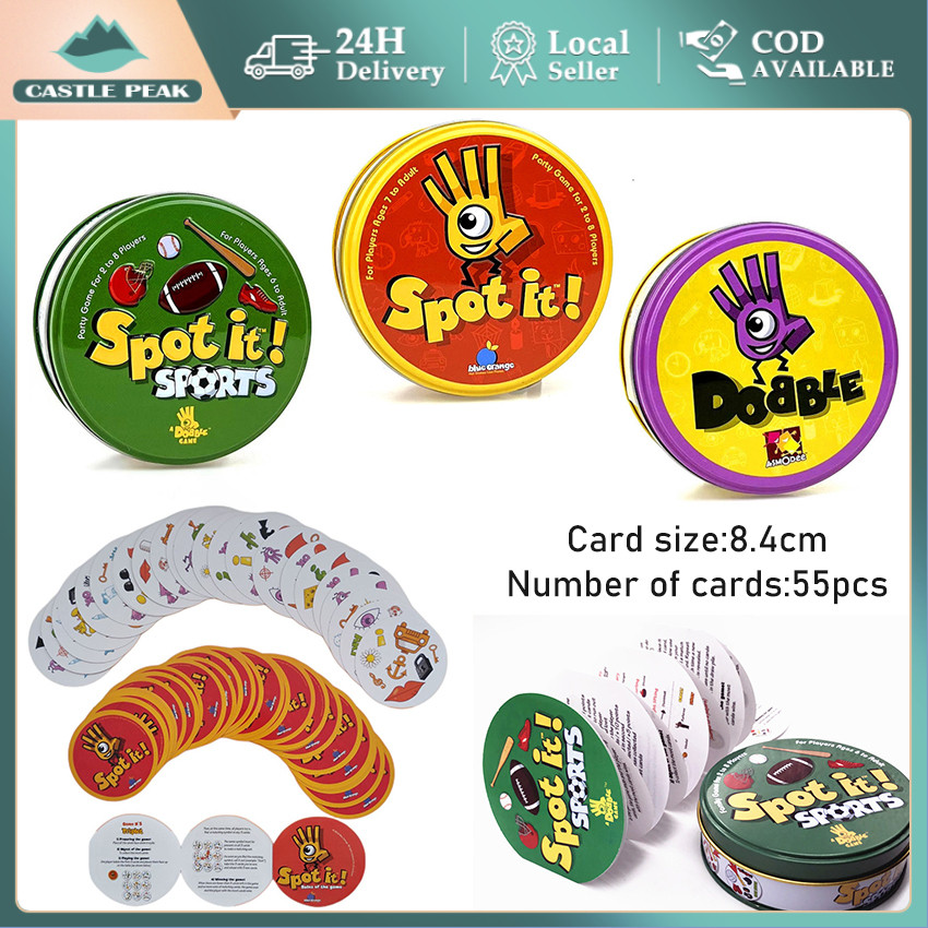 Dobble Pot It Game Mainan Artu Matching Game Board Game Interatif Untu Latih Onentrai Ecepatan