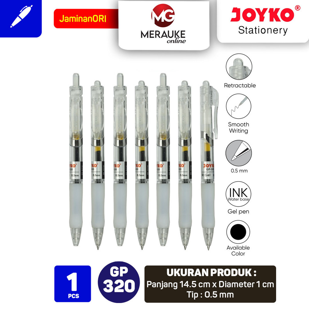 

Joyko Gel Pen Pulpen Pena GP-320 R Gel 0.5 mm