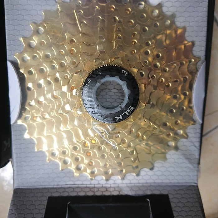 Sprocket gear sepeda 8 speed dan 9 speed slup cassete gold slk - 8 speed