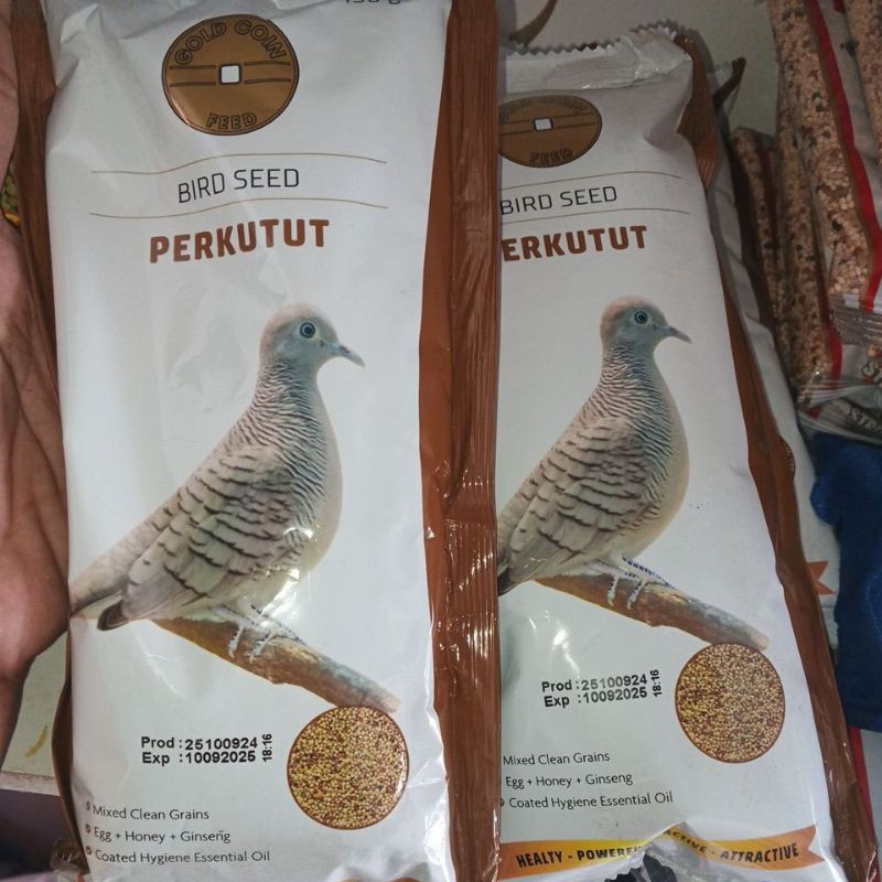 Gold coin perkutut ORIGINAL Pakan burung perkutut berkualitas - Romeesa