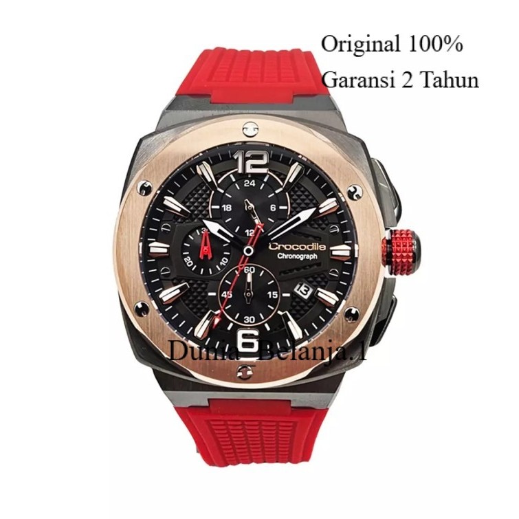 Original 100% Jam Tangan Crocodile CM-047G34J Garansi Resmi 2 Tahun