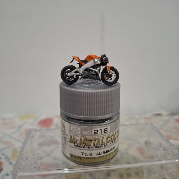 1/64 scale miniatur diecast motor Buell diorama