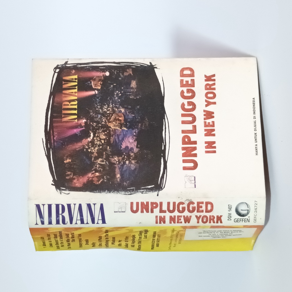 kaset Nirvana Unplegged MTV second