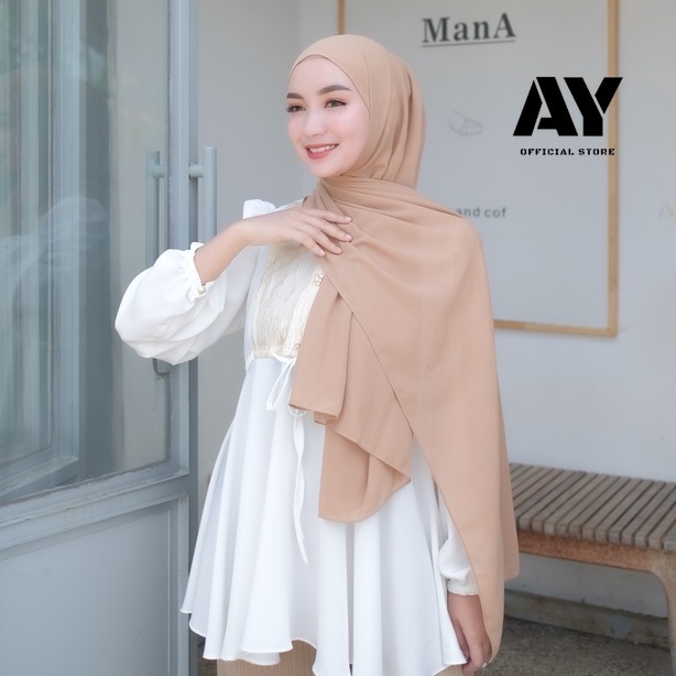jilbab pashmina ceruty babydoll premium size 180x75 jahit tepi/kerudung pasmina ceruty baby doll pre