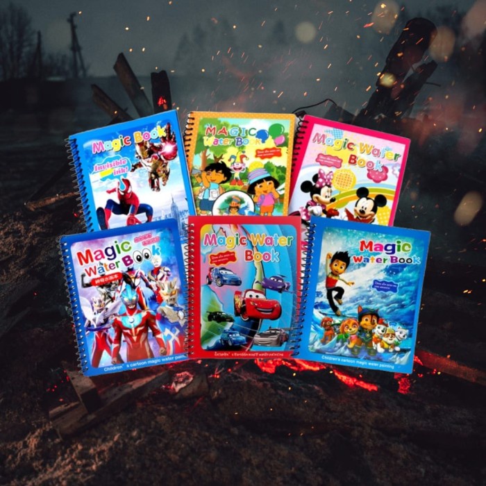 

MAGIC WATER BOOK / BUKU GAMBAR AJAIB - motif cowok