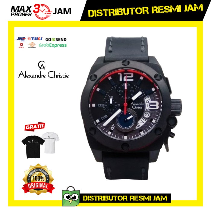 JAM PRIA ALEXANDRE CHRISTIE AC 65456 6456MC FULL BLACK ORIGINAL